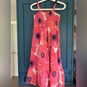 Gap Girls’ Smocked Floral Cotton Summer Dress